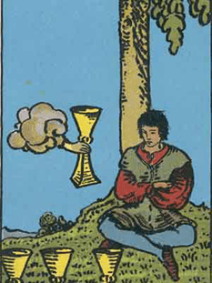 Tarot karta Štirica kelihi