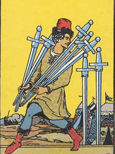 Tarot karta Sedmica meči