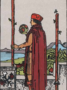 Tarot karta Dvojka palice