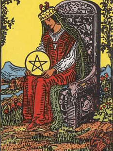 Tarot karta Kraljica pentakli