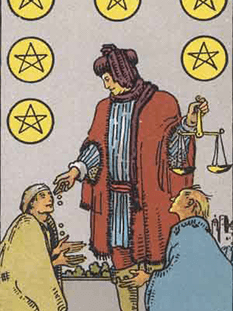 Tarot karta Šestica pentakli