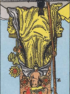 Tarot karta Kraljica palice — obrnjeno