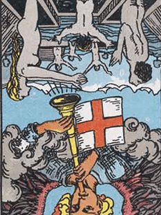 Tarot karta Sodba — obrnjeno